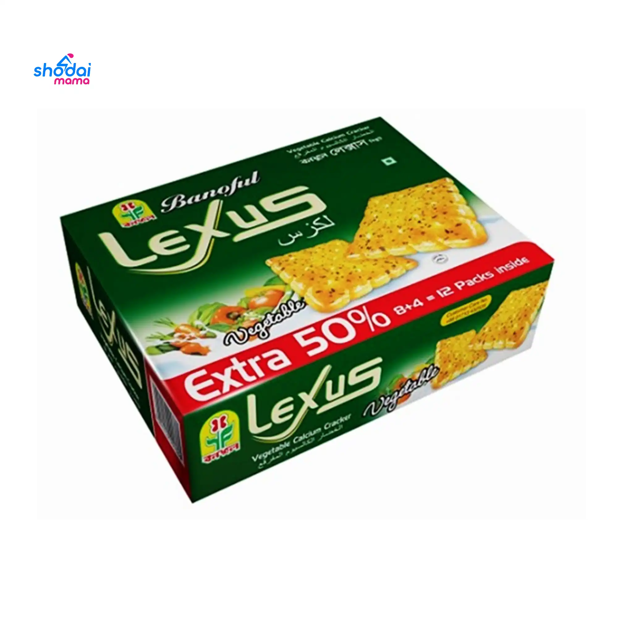 Banoful Lexus Vegetable Biscuits Box 216gm